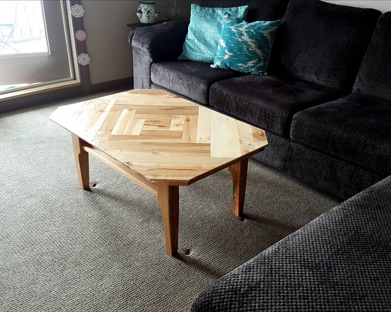 Salvaged Maple Pallet Wood Coffee Table