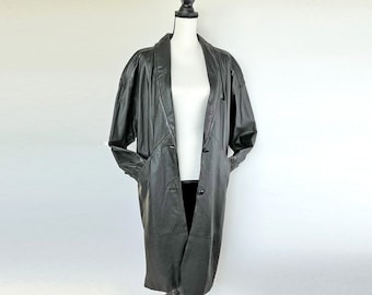 M Heavyweight Leather Trench Coat