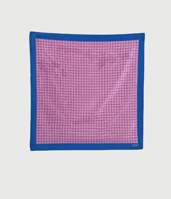 Pastel Pink and Blue Square Coach Scarf