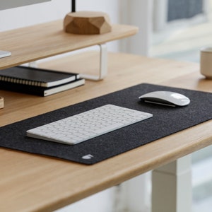 Felt and Cork Desk Mat, Laptop Mat, Extra Large Desk Pad, Natural Wool Pad, Home Office, Desk Accessories,  Gift, Gift for Him