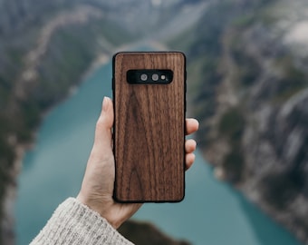 Samsung Galaxy S10/S20/S10+/Note10/ 10+/ S20/ S20+/ S20 Ultra Wood Case - Slanke harde houten beschermhoes voor S10-serie, minimalistische case