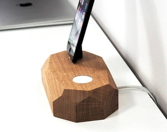 Charging station, iPhone apple watch docking station, apple watch stand, iwatch dock, iphone charger stand, home office