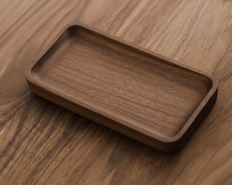 Oakywood Wood Catchall Tray Mini: Minimalist Desk Organizer
