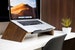 Laptop MacBook Wood Stand Ergonomic Computer Holder, Woodworking Gift, Workspace Desk Accessories, Gift for Men, Office Desk Accessory 