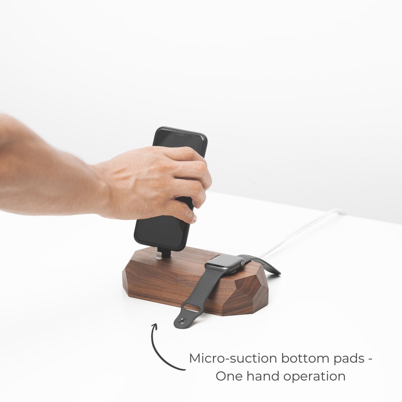 oakywood iphone and apple watch charging dock