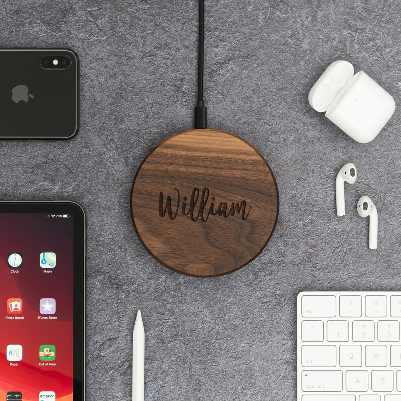 Oakywood – Chargeur sans fil en bois personnalisé Oakywood – Chargeur sans fil en bois personnalisé