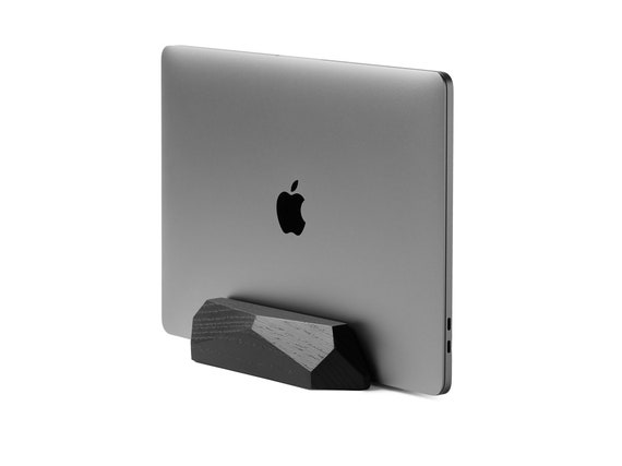Laptop Stand Wood, MacBook Holder, Docking Station, Vertical Laptop Stand Wood, MacBook Holder, Docking Station, Vertical