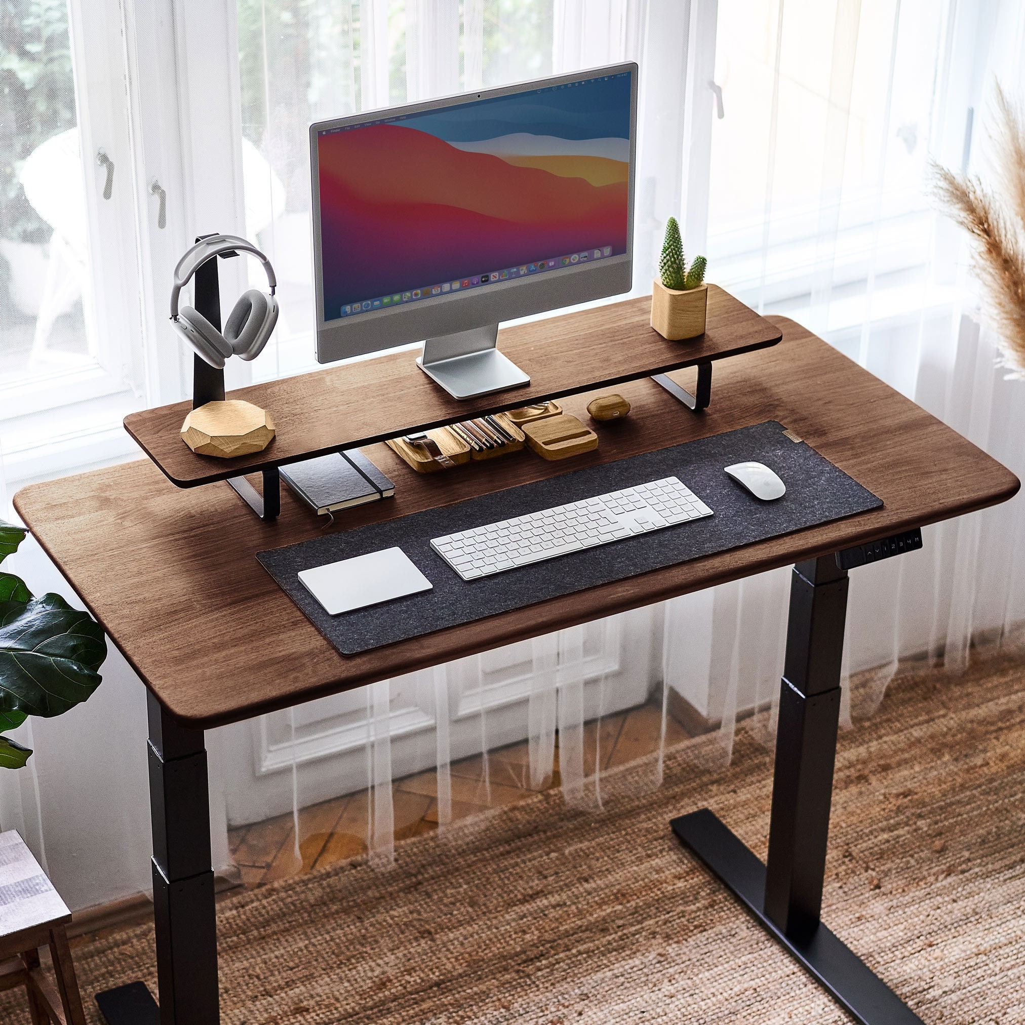 Manual HeightAdjustable Standing Desk Standing Conference Table