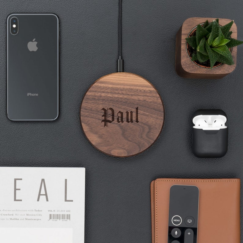 Oakywood – Chargeur sans fil en bois personnalisé Oakywood – Chargeur sans fil en bois personnalisé