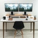 Desk Shelf, Dual Monitor Stand Wood, Home Office, Desk Accessories Organizer, Office Storage and Organization