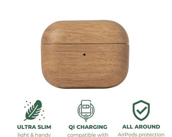 Real Wood AirPods Case Covers, Toast