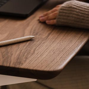 Handmade Solid Wood Table Top: Rustic Modern Desk, Dining, Coffee Table