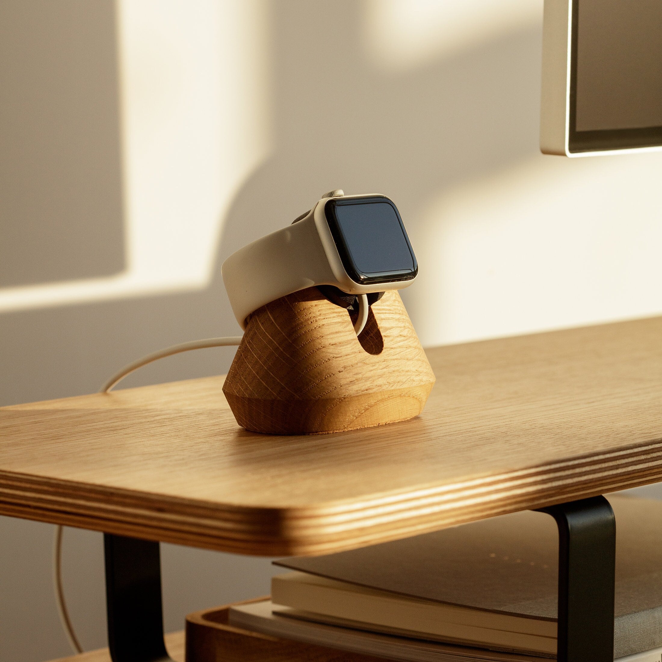 Apple watch top dock wood