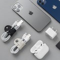 Set of 3 felt cord organizers, Desk cord organizer, Cord ties, Cable organizer, Cord keeper, Cable holder, Cable tidies, Desk organization