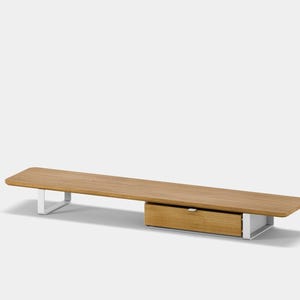Oakywood Desk Shelf Bundle - Monitor Stand with Drawer for Organized Workspace