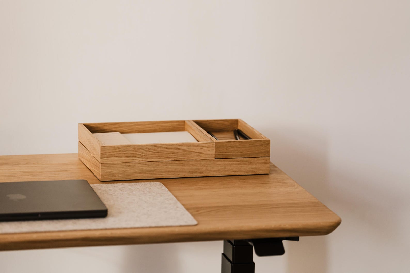 Stackable Wooden Valet Tray: Modular Desk Organizer - Etsy