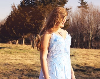 Sky - Boho Blue Wedding Dress