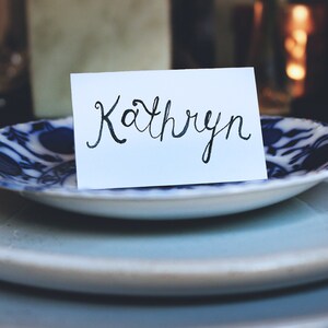 Wedding Table Place Cards - Custom Calligraphy