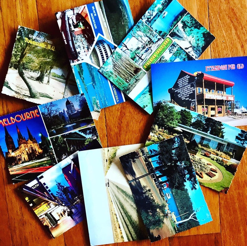 Vintage Postcards Job Lot Australian Only Etsy Australia