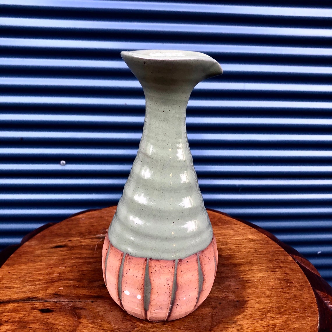 Pottery vinegar jug John Kemety Australian studio pottery Etsy
