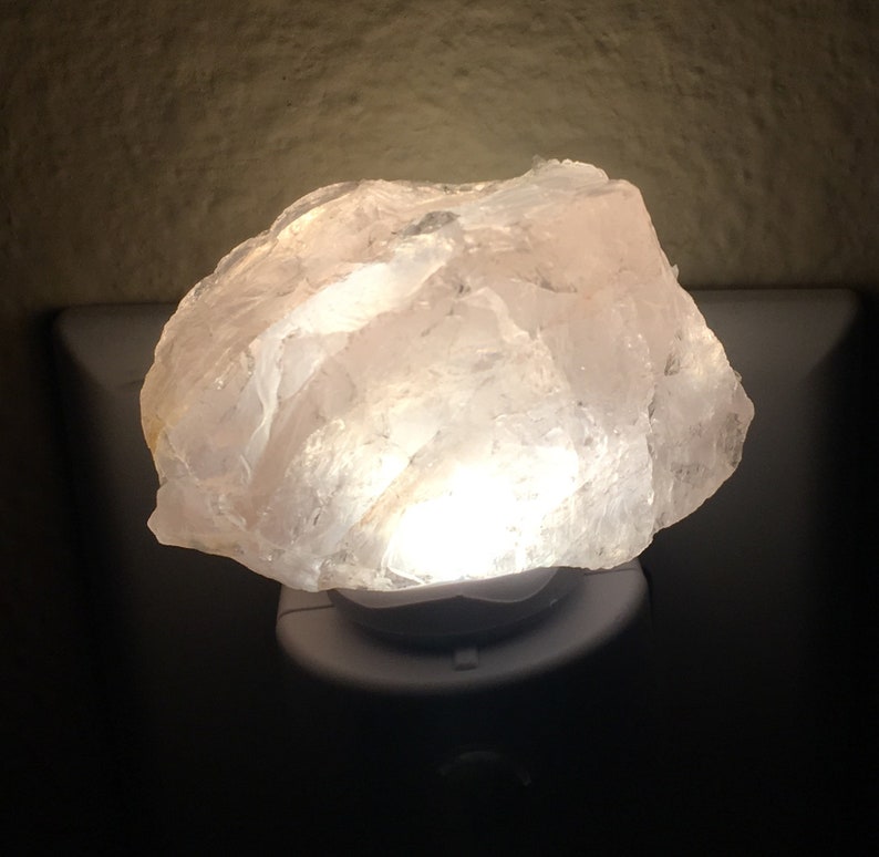 Quartz Crystal Night LightRose Quartz crystal light Amethyst Etsy