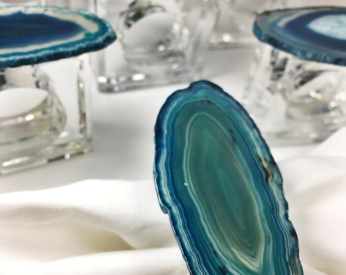 St. Patrick's Day Party Decor Napkin Holders Green Ombre Silverware