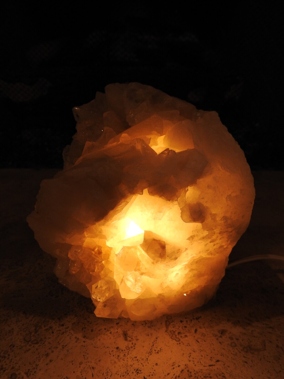 Quartz Crystal Light Night Lightchakra Etsy