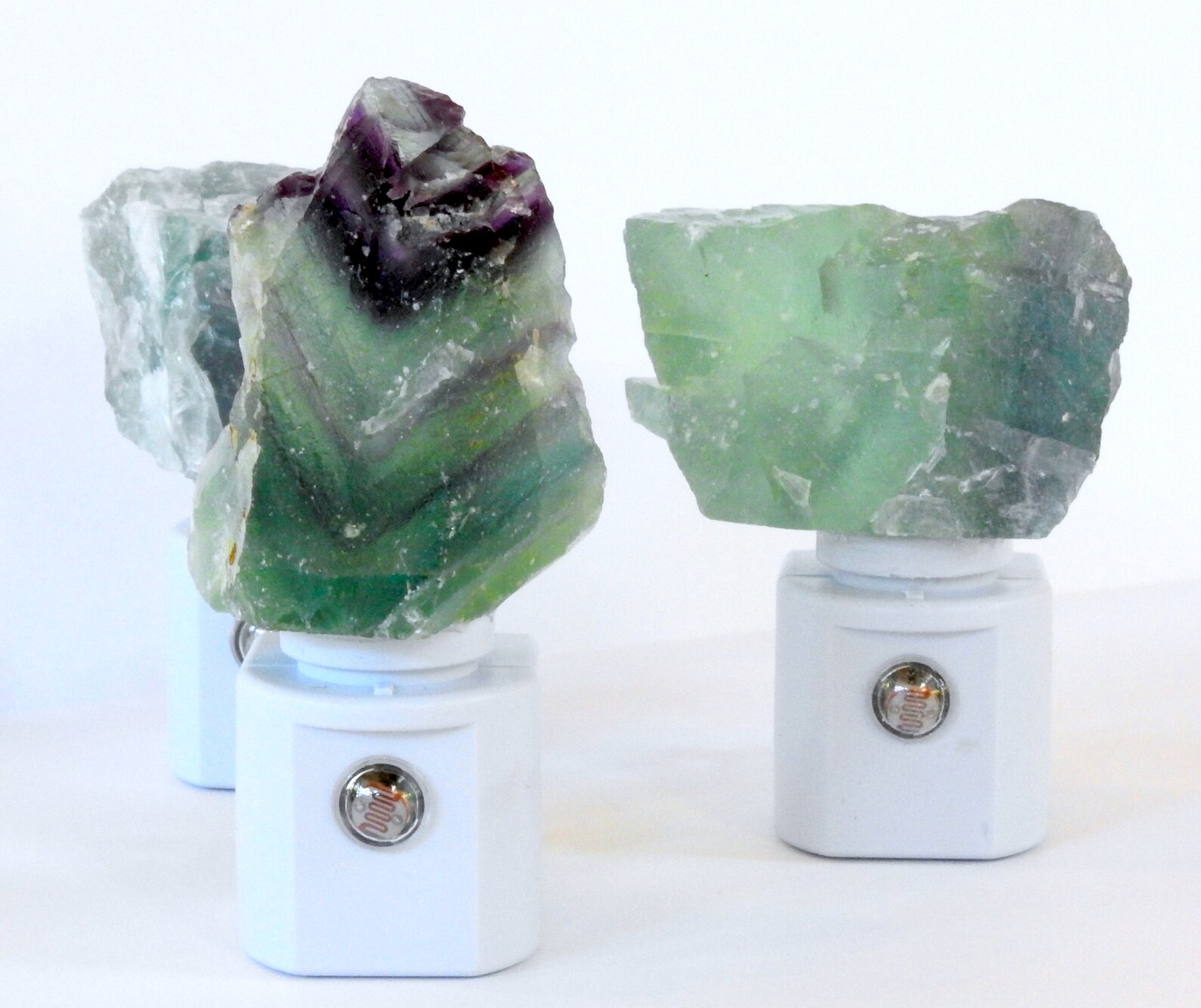 Quartz Crystal Night Lightrose Quartz Crystal Light Amethyst Etsy