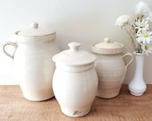 Vintage Rowe Pottery Works Canisters