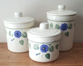 Vintage Ceramic Canisters California Crock Shop