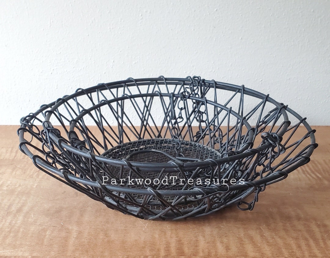 Vintage 3 Tier Hanging Baskets Wire Hanging Baskets Great for Kitchen