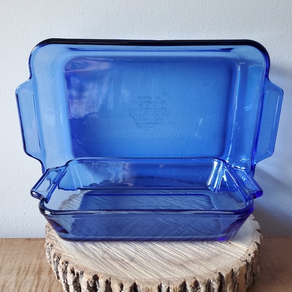 Pyrex Cobalt Blue Glass Baking Set Vintage Anchor Hocking Pyrex Cobalt Blue Glass Baking Set Vintage Anchor Hocking