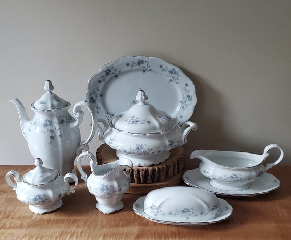 Johann haviland blue garland teapot cheap