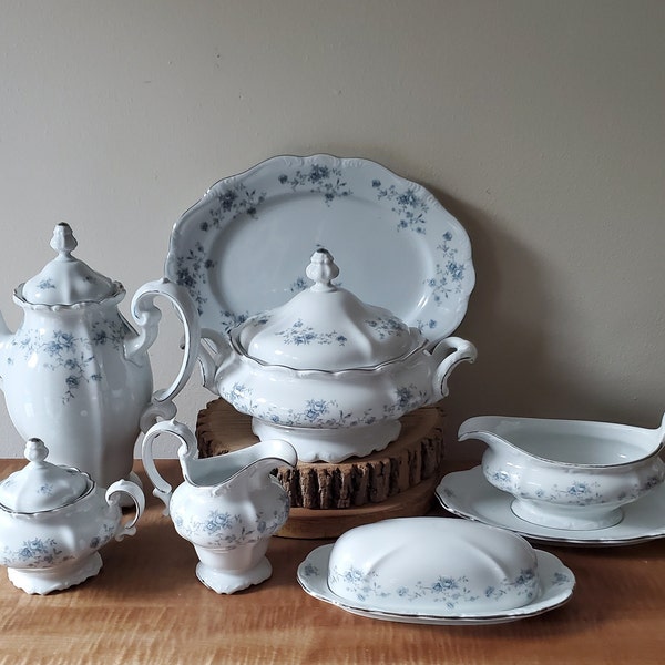 Vintage Johann Haviland Blue Garland China Dinnerware Choice of Serving Pieces