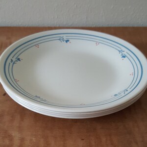 Corelle Country Violets 4 vintage bread salad plates