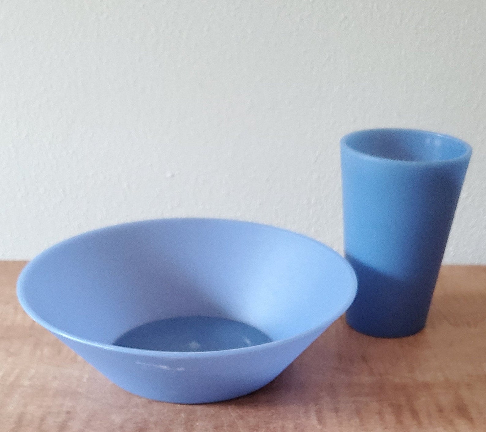 Vintage Plastic Cereal Bowls and Juice Glasses Unbreakable Etsy