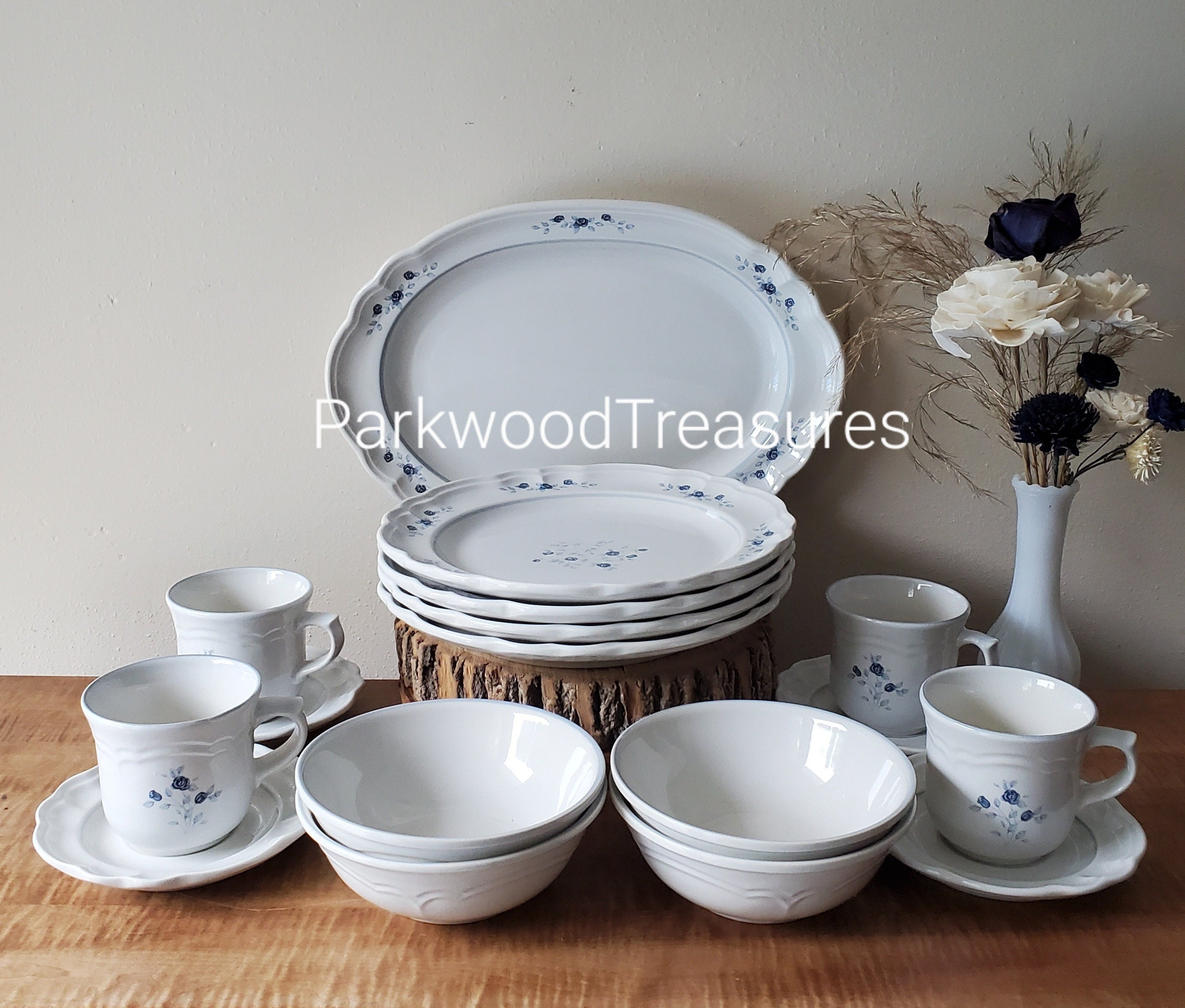Vintage Pfaltzgraff Dinnerware Poetry Dinnerware 17 Piece Vintage Pfaltzgraff Dinnerware Poetry Dinnerware 17 Piece