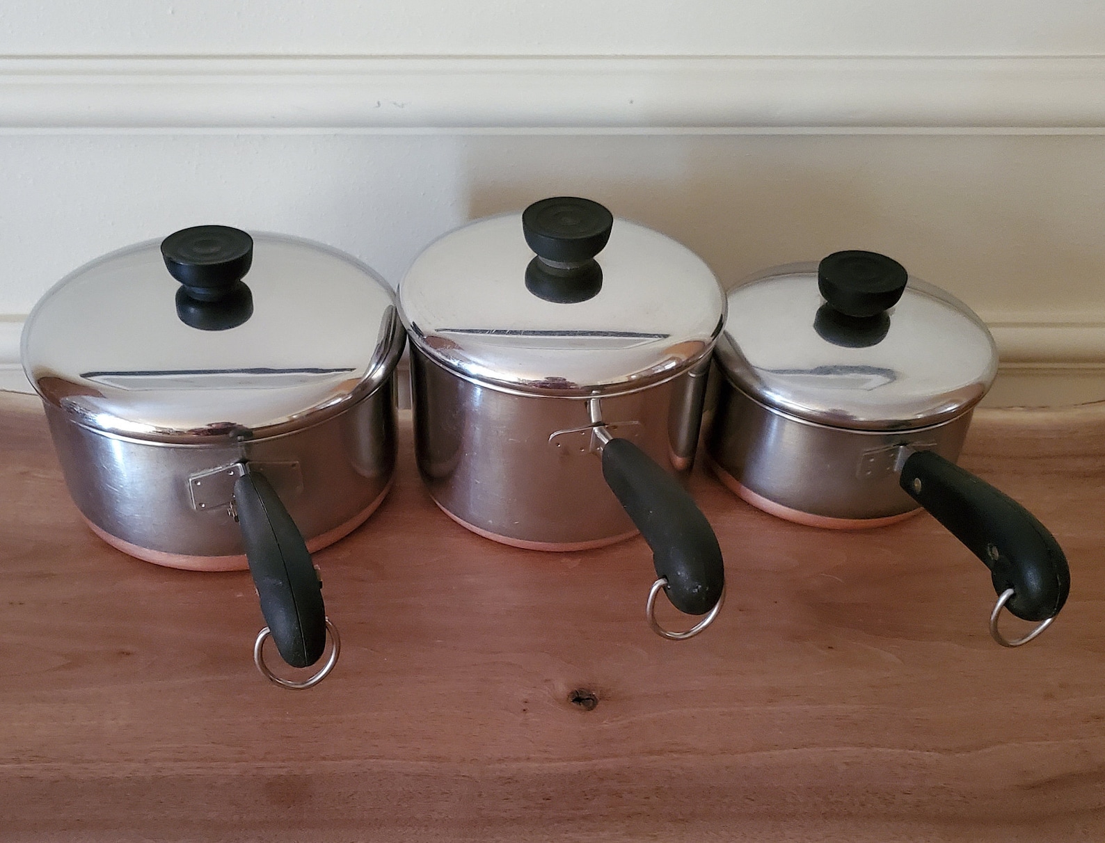 Vintage Revere Ware Copper Bottom Pots & Pans Revere Ware Etsy