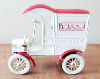ERTL 1905 Ford Model T Truck Coin Bank: TISCO Red & White Delivery