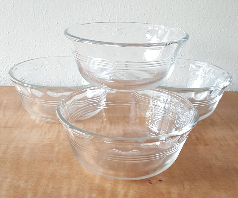 Vintage Pyrex Glass Prep Bowls/Custard Cups/Pyrex Ramekin Etsy