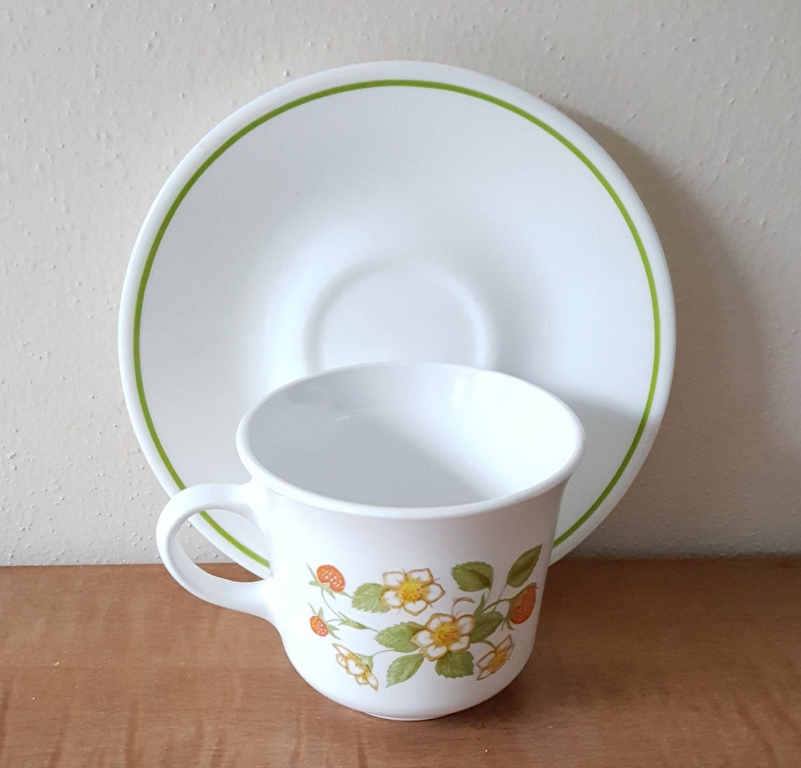 Vintage Corelle Strawberry Sundae Dinnerware 21 Piece Set for Etsy