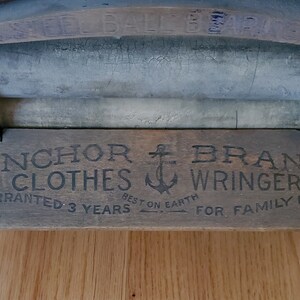 Antique Anchor Brand Clothes Wringer: 1899 Lovell Manufacturing, Erie ...