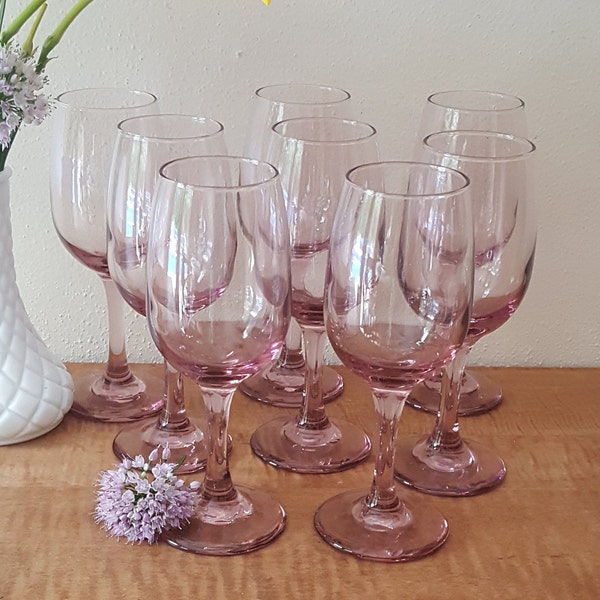 Pink Wine Glasses Etsy
