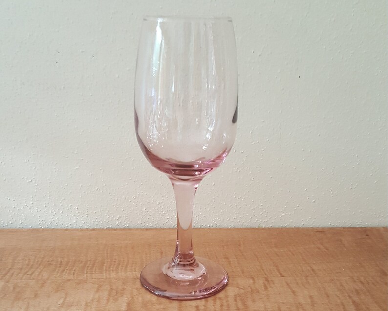 Vintage Libbey Premiere Blush Pink Wine Glasses Set of 8 Etsy