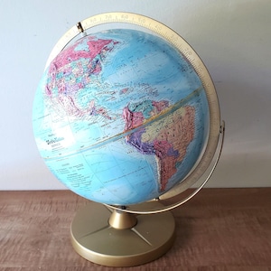 Replogle world globe vintage 12&quot; World Nation series 1990 school globe