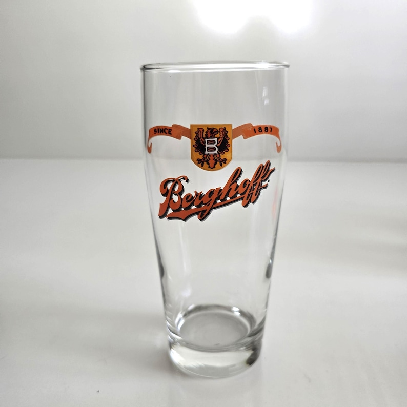 Vintage Mismatched Beer Glasses: Bud Lite, Guinness, Samuel Adams, Berghoff, Brewster image 5