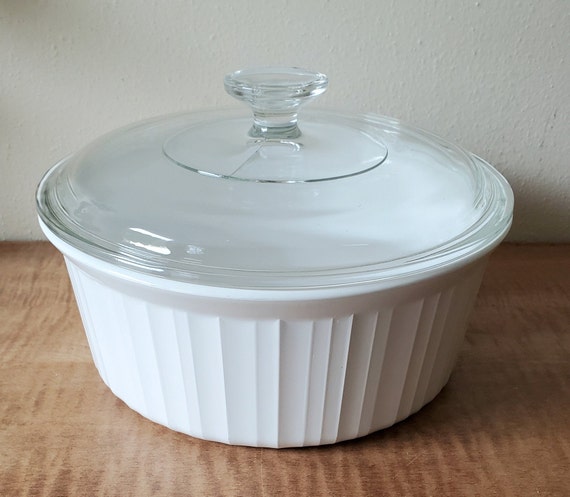 Vintage Corning Ware French White Casserole F 1 B Lid Etsy Canada