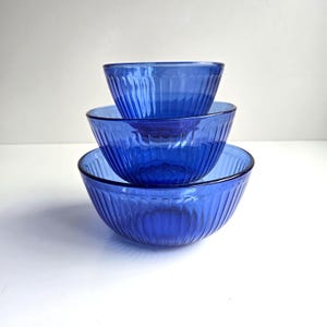 Pyrex Blue Mixing Bowl Set - Etsy