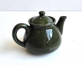 Vintage Japan Teapot: Restaurant Ware Single Serve Green