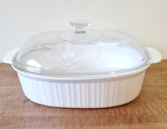 French White 3-quart Casserole Dish